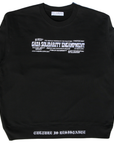 Culture is Resistance Gaza Solidarity Encampment heavyweight embroidered black crewneck sweatshirt