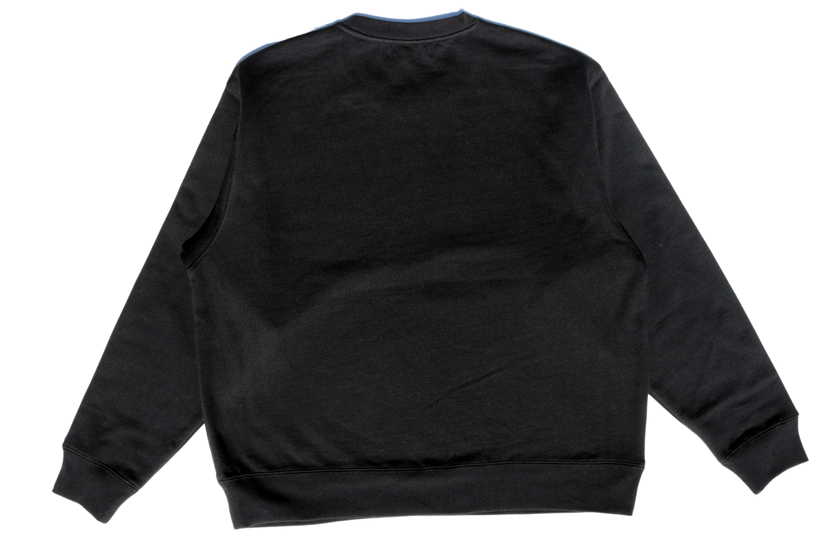 Culture is Resistance heavyweight crewneck back view showing relaxed boxy fit
