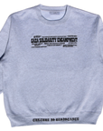 Culture is Resistance Gaza Solidarity Encampment heavyweight embroidered gray crewneck sweatshirt