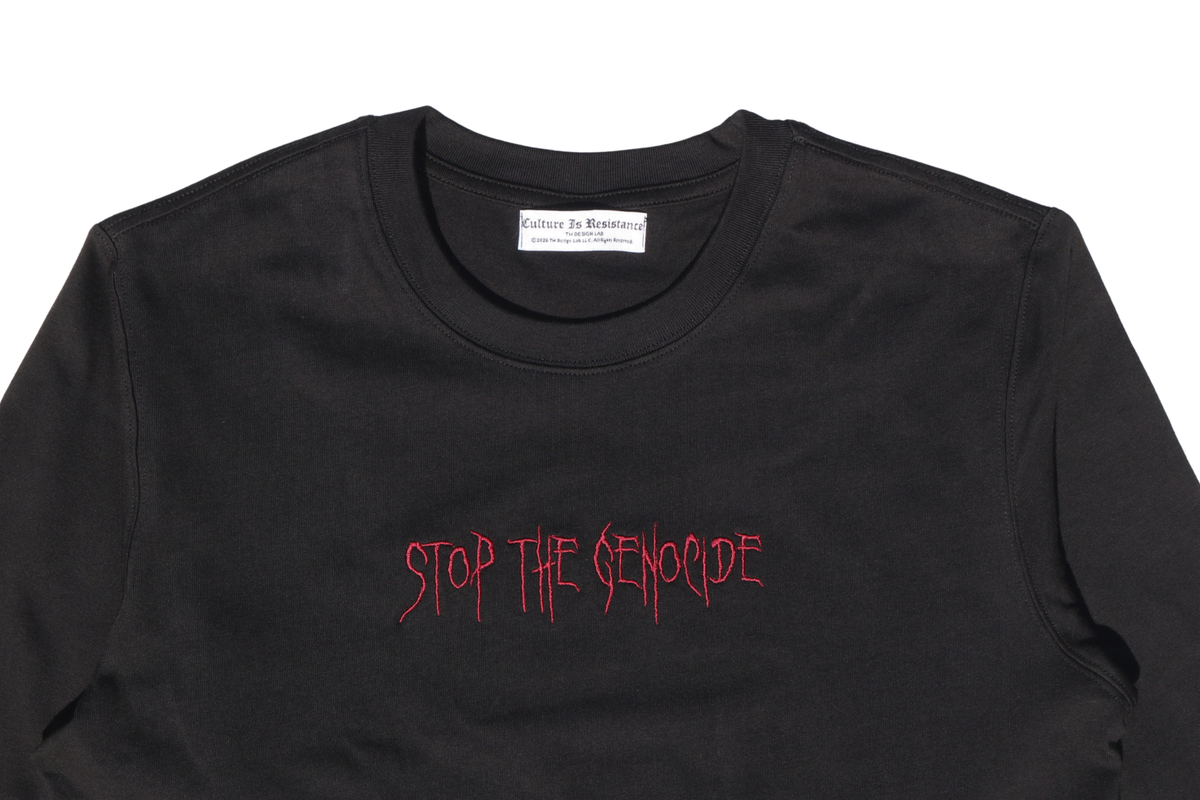 STOP THE GENOCIDE LONGSLEEVE TEE
