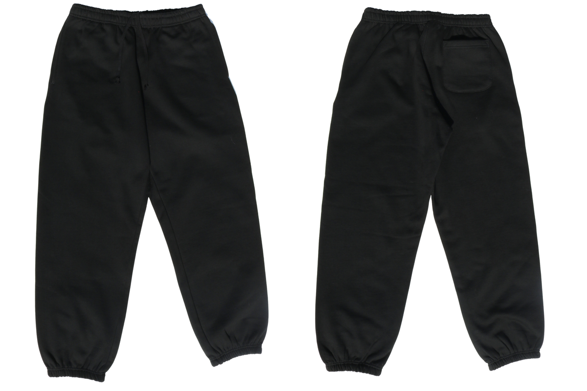 Culture is Resistance matching archival heavyweight black sweatpants with custom  Culture is Resistance label and hidden pocket detail. 